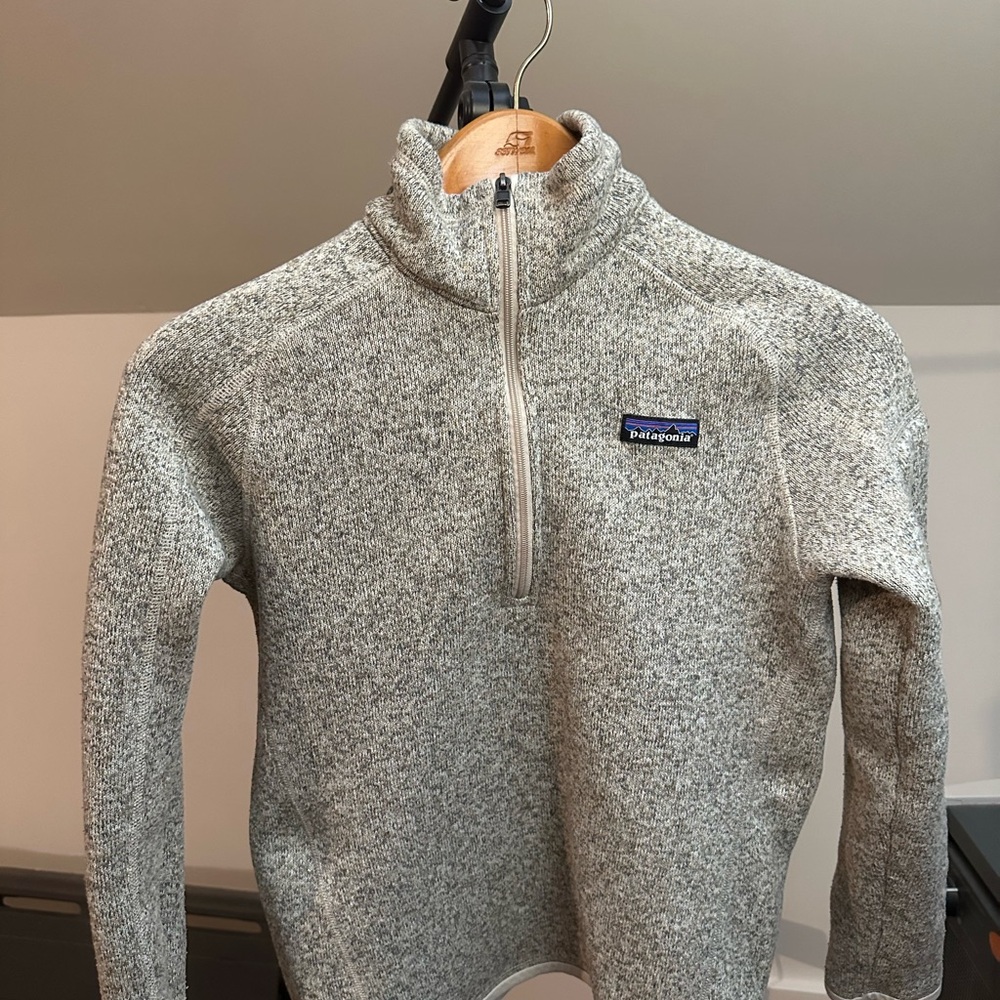 Patagonia Heathered Gray Fleece Pullover